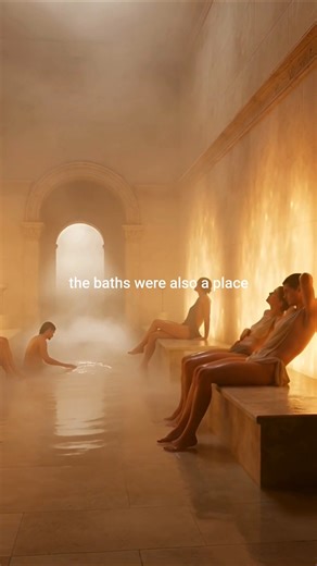 The Roman Baths — ancient luxury reborn with AI! 💧Step inside Rome’s most iconic bathhouse. #Shorts