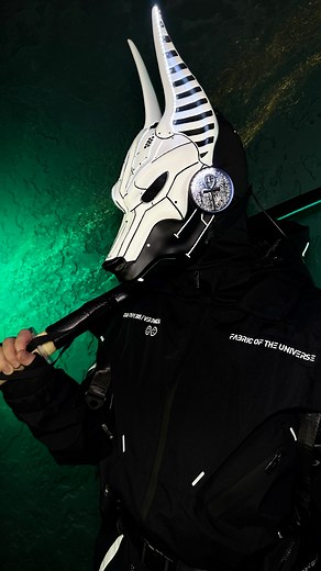 Black&White Cyberpunk Anubis mask & RGB LED 🦾 Perfect LED mask for cyberpunk style and Anubis lovers. A striking choice for DJs, performers, cosplay, festivals, and photoshoots. Don’t miss the chance to order a gift for yourself — you deserve it. This mask features a clean, strict, and futuristic design inspired by Anubis aesthetics. It is extremely comfortable to wear, with good visibility and easy breathing, even during long performances. A true wearable art piece. Handcrafted from high-quali