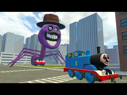 BUILDING A THOMAS TRAIN CHASED BY GIANT CURSED THOMAS AND FRIENDS in Garry's Mod!