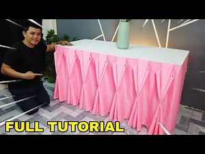 BASIC DESIGN TABLE SKIRTING FULL TUTORIAL