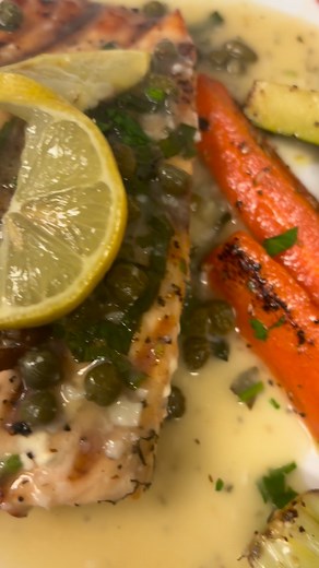 Our grilled Salmon Piccata served with veggies or pasta Mama’s Little Italy Italian Restaurant | Mama’s Little Italy Italian Restaurant