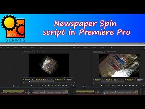 Doing a Classic Newspaper Spin Effect in Premiere