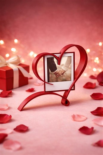 Heart Polaroid Photo Frame STL | Valentine’s Day 3D Print Photo Holder (digital File) - Etsy