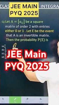 Let A = [aij] be a square matrix of order 2 with entries either 0 or 1. Let E be the event that A