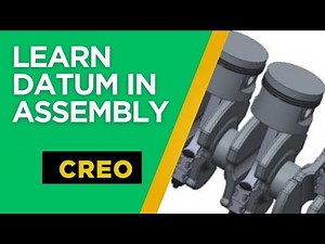 PTC Creo Parametric 7.0 Assembly | How to create datum axis in assembly beginner tutorial guide
