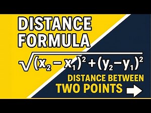 Find distance between two points using the distance formula (Coordinate Geometry)