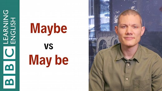 「【一分鐘英語】maybe 和 may be 差在哪？」- Maybe vs May Be - What's the Difference? - English in a Minute
