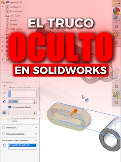 EL 90% NO USA ESTE TRUCO EN SOLIDWORKS ⚠️ Un croquis para cada operación hace tu modelo más pesado y desordenado. Con Croquis Compartido, reutilizas la misma base para extrusiones, cortes y más. ⚙️ Menos croquis. Más velocidad. Un árbol mucho más limpio. 🚀 🔥 Quedan solo 3 días para La Ruta Expert. 👉 Escanea el QR al final del video o entra al link de mi bio. #SolidWorks #CroquisCompartido #SolidWorksHacks #Diseño3D #Modelado3D #Ingeniería #CADTips #Viral #LaRutaExpert #RobinSarmiento