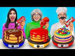 GRANNY vs. ME COOKING CHALLENGE | Who’s the Real Kitchen Boss? Genius Kitchen Hacks by 123 GO SCHOOL
