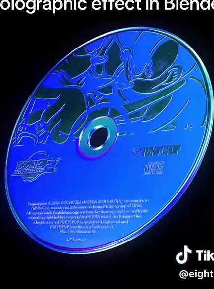 Amazing 3D CD Models with Holographic Effect