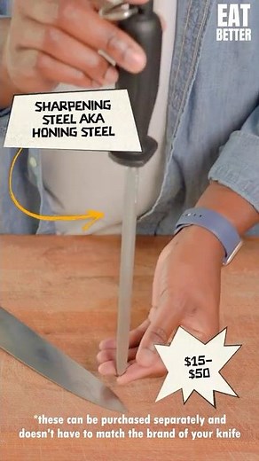 Sharpening vs. Honing: The Secret to a PERFECT Knife Edge! 🔪#knifesharpening #honing #kitchenhacks
