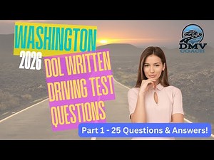 2026 Washington DOL Written Driving Permit Test Study Guide - Part 1
