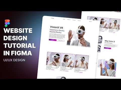 Figma Tutorial: Designing a full website with scroll animation using Figma I UI/UX Tutorial