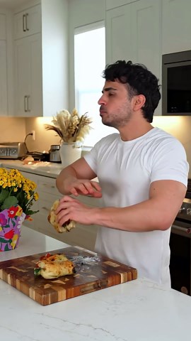 Burrata caprese pizza sandwich