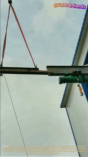 Electric Crane in Action: Bridge Girder Installation