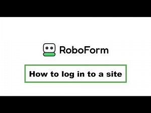 How to log in to a site