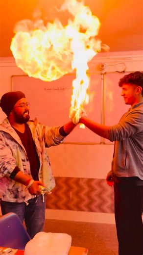 Mantram Academy on Instagram: "When teaching chemistry is all about aag lagadi, aag lagadi! 🤭 Experiment - Butane Gas & Soap Bubble Explosion Reason - The “butane + soap bubble” experiment becomes explosive because butane is a highly flammable gas, and when mixed with air inside soap bubbles, it creates the perfect fuel-air mixture. When this mixture comes in contact with a flame or spark, it ignites instantly and violently."