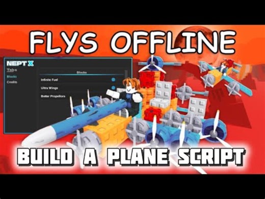 建造一架飞机脚本/无限燃料自动躲避/无密钥/roblox