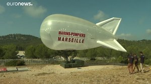 شاهد: اختبار منطاد خاص يساعد في إخماد الحرائق بفرنسا