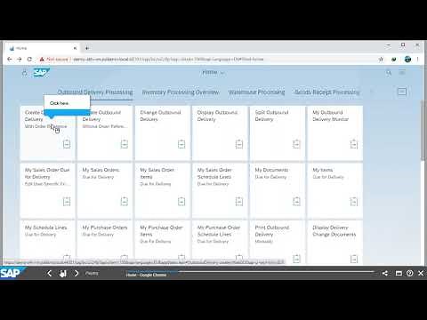 SAP S/4 HANA Create Outbound Delivery