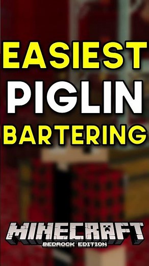 Easiest Piglin Bartering Station Minecraft Bedrock 1.21 (2025)