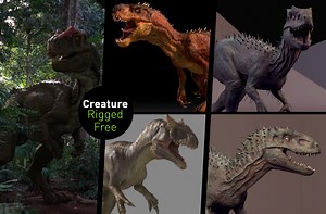 Dinosaur 3D Model & Animation Free Rig to download - 3DArt