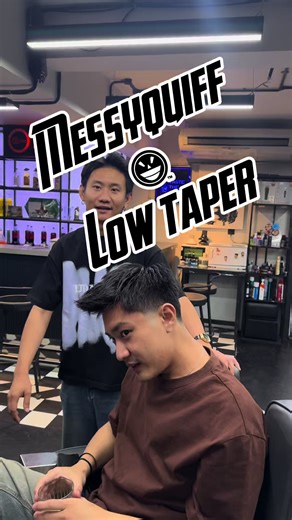 Messy Quiff and Low Taper Haircut Guide