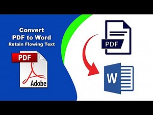How to change pdf to word document retain flowing text (Export PDF) using Adobe Acrobat Pro DC