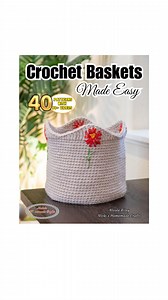Finally learn how to Crochet STUDY BASKETS with these 40 adfree and printable patterns! --> https://easynhc.com/basketfbadlongreel They even include 50 Videos to guide you through them! The pdf ebook also has functional buttons for the videos, materials or table of contents so it feels like a learning program! ♥️ See my blog to get this ebook! Use BASKETS20 for $20 off until 7/23/25! 🧶 Some of the new basket patterns feature @lionbrandyarn 🧶 #crochet #crochetpattern #nickishomemadecrafts #croc