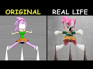 OH NO!! AMY ROSE in DANGER | The Sonic Tapes Animation | Original vs Plush Toys