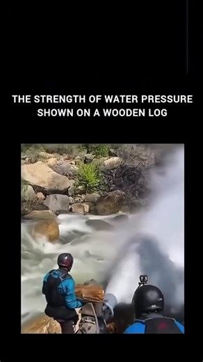 𝐅𝐀𝐂𝐓 𝐅𝐔𝐑𝐘 🔥 on Instagram: "This video shows the insane power of pressurized water. A diver uses a high-pressure water jet (like an underwater power washer at 5,000-10,000 PSI) to effortlessly slice through a thick wooden log in a rushing river. The super-fast water stream cuts cleaner and safer than a chainsaw - no sparks, no binding, just pure force turning water into a blade. Mind-blowing how something so simple can be so strong. FOLLOW: @factvaultx.io MEDIA: Unknown [ water jet, high