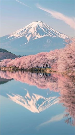 Spring in Japan: Mt. Fuji and Cherry Blossoms🗻🌸 #Japan #CherryBlossoms #JapaneseCulture #mtfuji