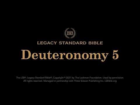 Deuteronomy 5 - Legacy Standard Bible (LSB) - Audio