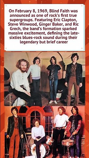 The Birth of Rock’s First Supergroup: Blind Faith (1969) 🎸