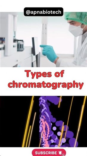 Types of Chromatography in 40 Sec 🔬Chromatography Explained Fast! #biology #shorts #biotech