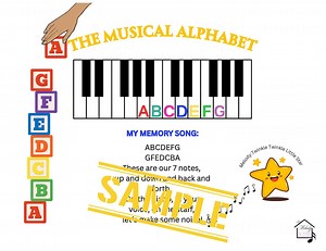 The Musical Alphabet | PDF Printout for Classroom or Handout - Etsy