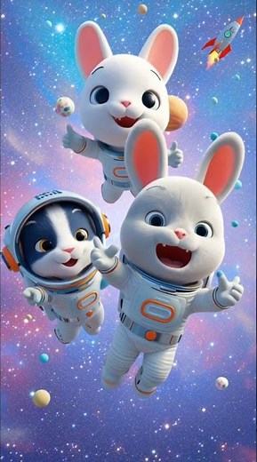 “Space Journey with Cute Animals 🐰🐶🐱 | Kids Adventure” Kiddy Universe