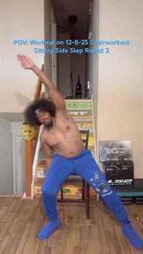 POV: Workout on 12-8-25 Chairworkout Sitting Side Step Round 3 #shorts #pov #viralshorts