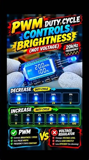 PWM Duty Cycle Controls Brightness — Not Voltage! | XY-LPWM