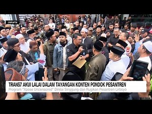 Trans7 Akui Lalai dalam Tayangannya Soal Pondok Pesantren