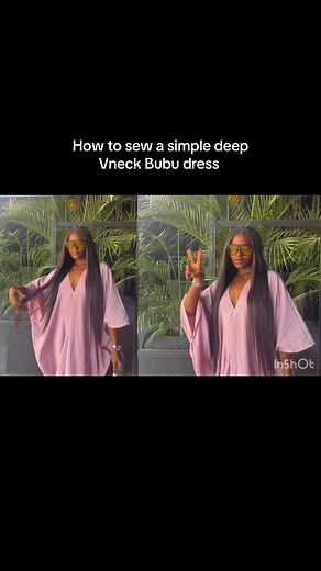 Deep V-neck Bubu Dress Sewing Tutorial (Step-by-Step)