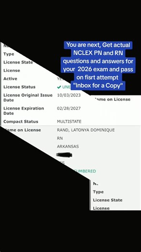 You are next, Get actual NCLEX PN and RN questions and answers for your 2026 exam and pass on fisrt attempt