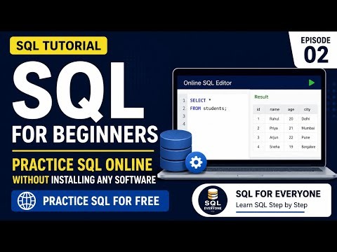 Practice SQL Online Without Installing Any Software | Best Free SQL Website for Beginners