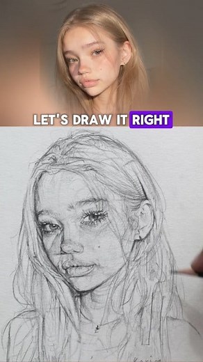 Master Face Drawing – Start Today 🎯 Having trouble nailing the right proportions? I’ll show you how to map out any face with clear, simple steps — no guesswork needed. 🎓 Ready to level up your portraits from zero to pro? Get my full portrait drawing course (English dubbed) now — special discount for a short time! 🔗 Link in bio #howtodraw #drawing #draw #arttutorial #pencildrawing #realisticdrawing #portraitdrawing | One pencil drawing