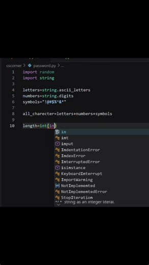 How to generate password in python