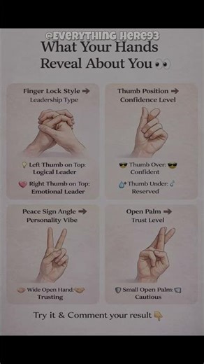 What Your Hands Reveal About You 👀✋ (Try This!)