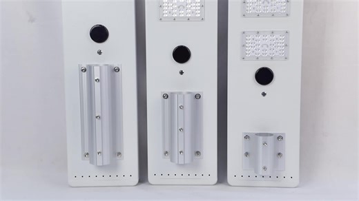 Outdoor Waterproof Motion Sensor Auto Dimming Road Garden Smart All in One Solar Street Light Led with Remote