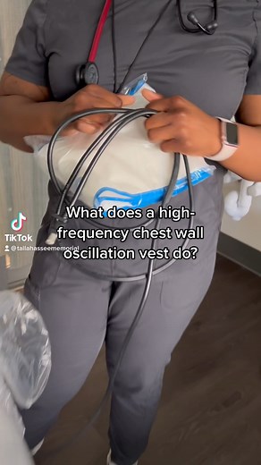 High-frequency chest wall oscillation vests are one of the airway clearance techniques Tallahassee Memorial HealthCare respiratory therapists use to help patients with cystic fibrosis, chronic obstructive pulmonary disease and other medical conditions. | Tallahassee Memorial HealthCare - TMH