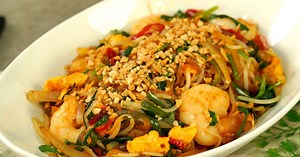 High quality pad thai made with ramen