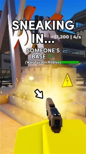 I snuck into someone's base using only a pistol... (Roblox War Tycoon) 🪖